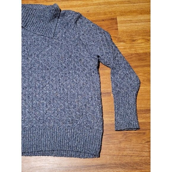 Retrology Size 2X Womans Blue Textured Mock Turtle Neck Sweater‎ - Picture 2 of 5